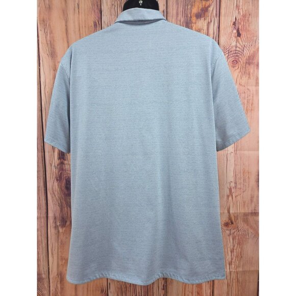 Nike Dri-Fit Mens Light Blue Polo Shirt Size XL Polyester Golf Shirt - Picture 2 of 8